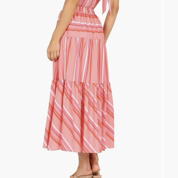 NWT Petal And Pup Pink Striped Sophia Long Skirt Size XL - Picture 2 of 7